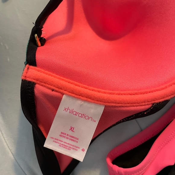 Two piece bikini- black
 & orange with embroidery - Picture 7 of 7